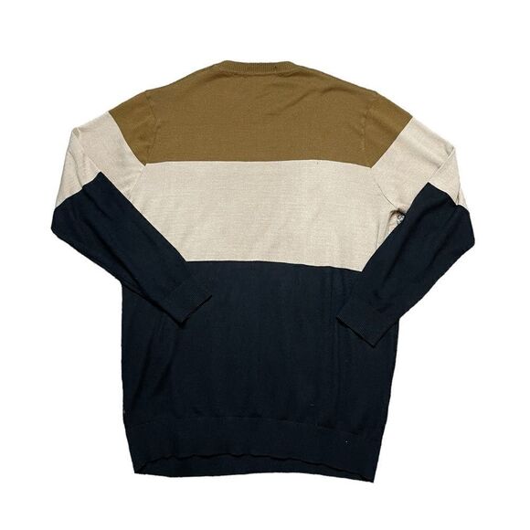 PLAYBOY Color Block Sweater Black Brown Size XL - Picture 2 of 6